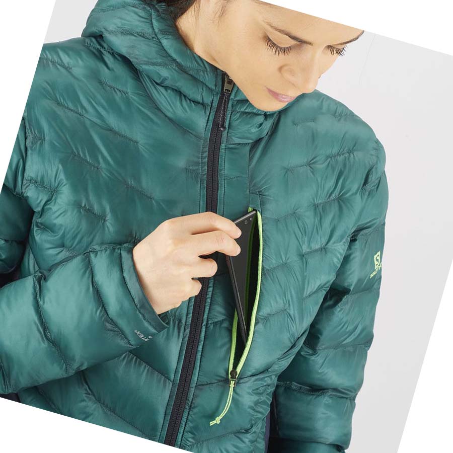 Salomon OUTPEAK PRIMALOFT INSULATED Kadın Ceket Yeşil | TR 2443BEX